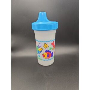 1999 Playtex Sippy Cup Sea Creature Pattern No Valve Flaw